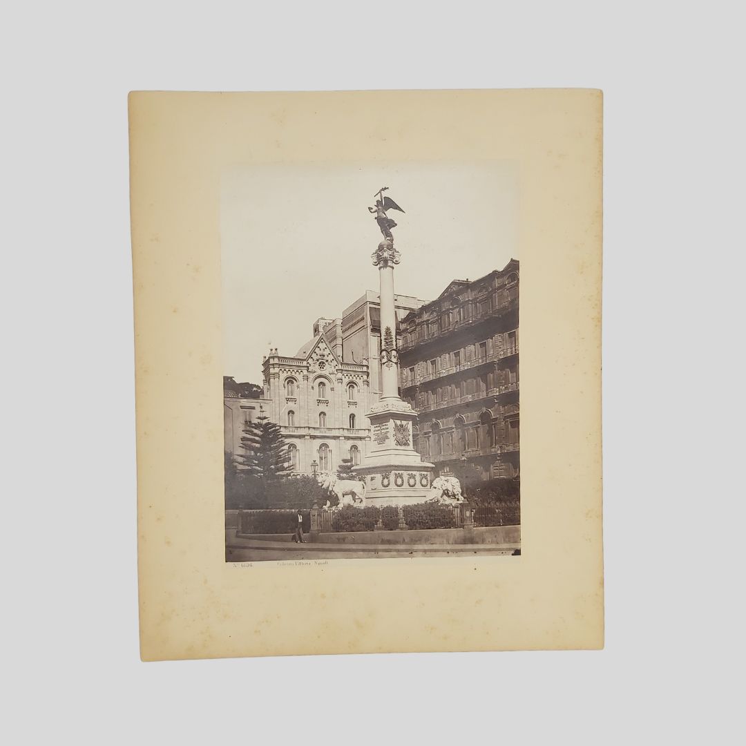 Giorgio Sommer (attribuibile). Museo Nazionale/Piazza dei Martiri. Napoli.