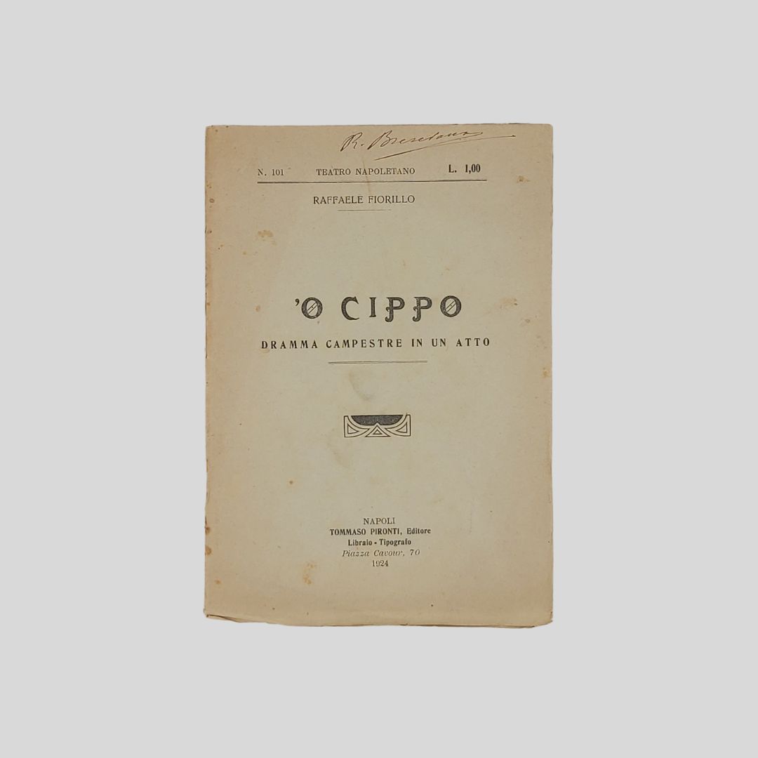 'O Cippo. Dramma campestre in un atto.