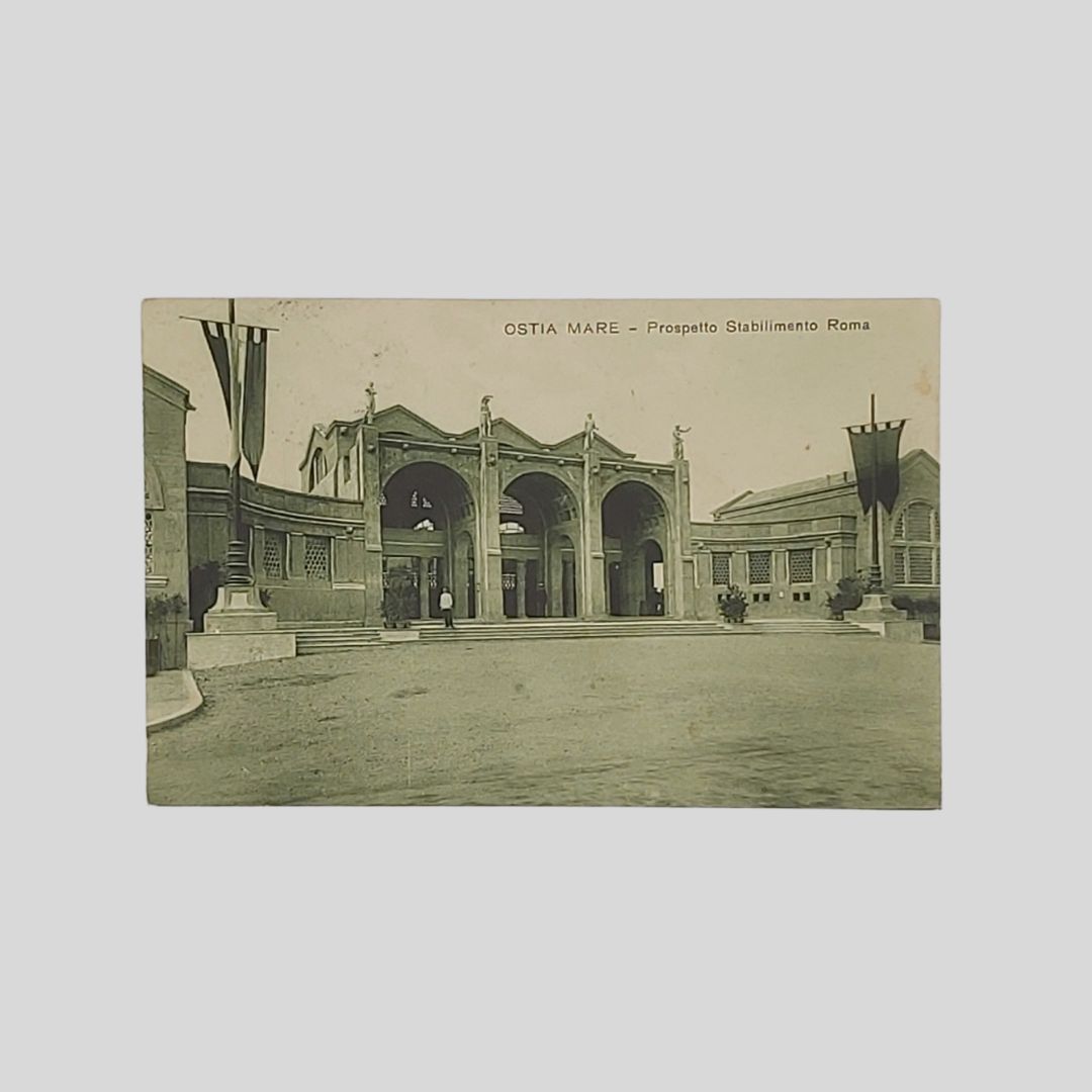 Ostia Mare. Prospetto Stabilimento Roma.