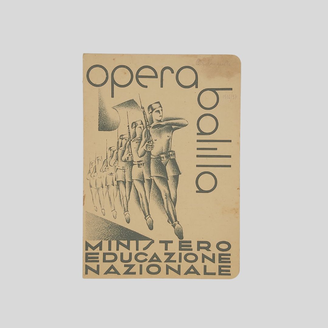 Pagella Balilla. Ministero Educazione Nazionale. Opera Balilla.