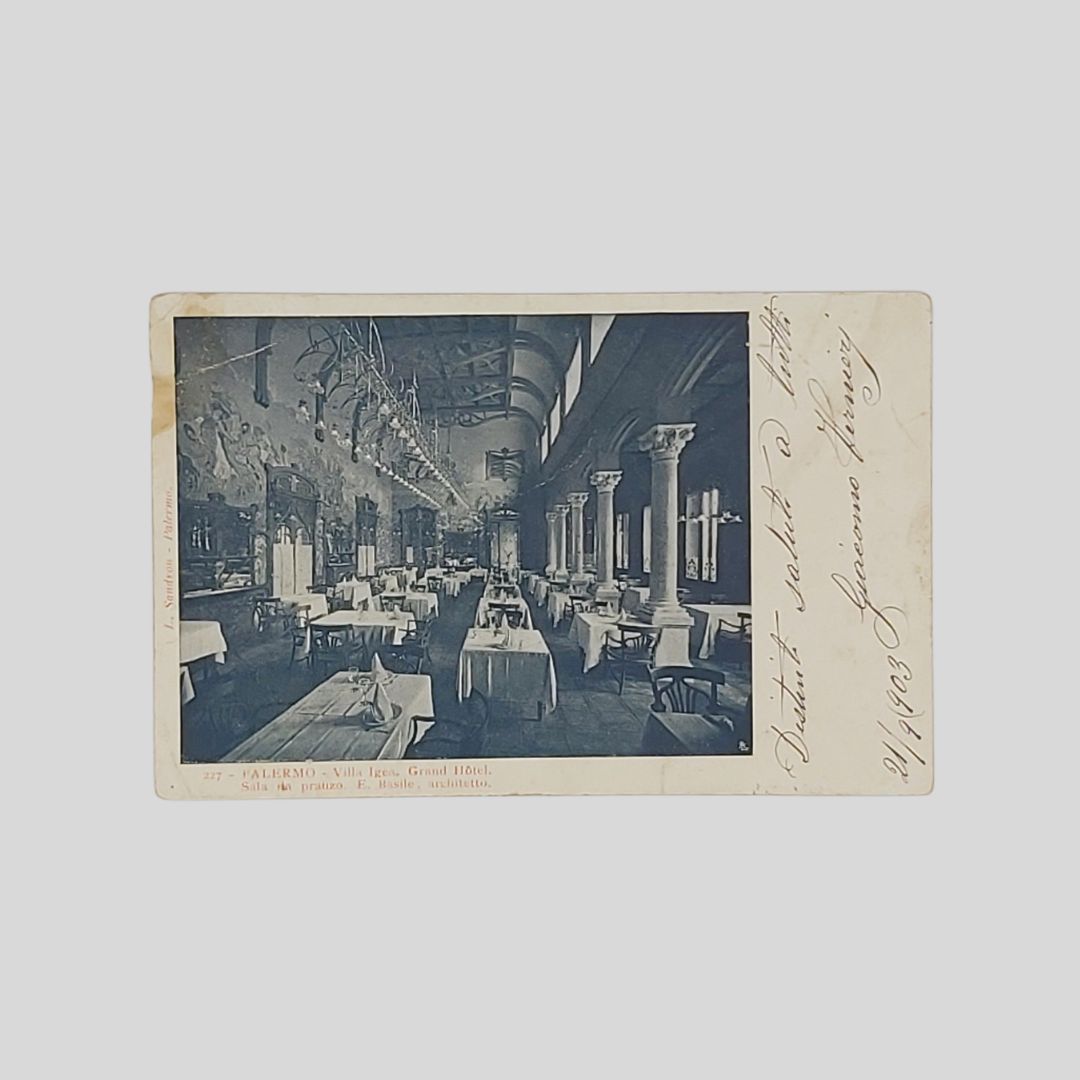Palermo. Villa Igea. Grand Hotel. Sala da Pranzo.