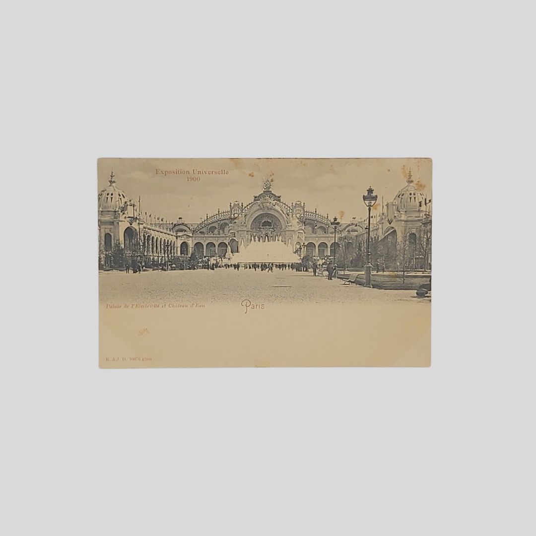 Paris. Exposition Universalle 1900. Palais de l’Electricité et chateau d’eau.