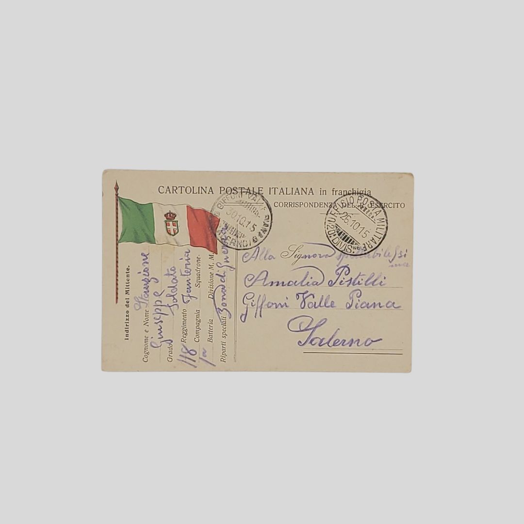 Posta militare. 118° Reggimento Fanteria. 20 Divisione. Zona di Guerra.