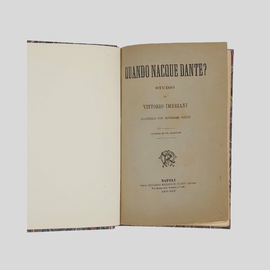 Quando nacque Dante? Studio di V. I. illustrato con documenti …