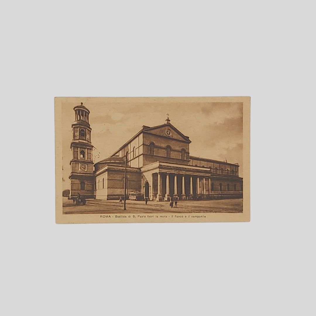 Roma. Basilica di S. Paolo fuori le mura. Il fianco …