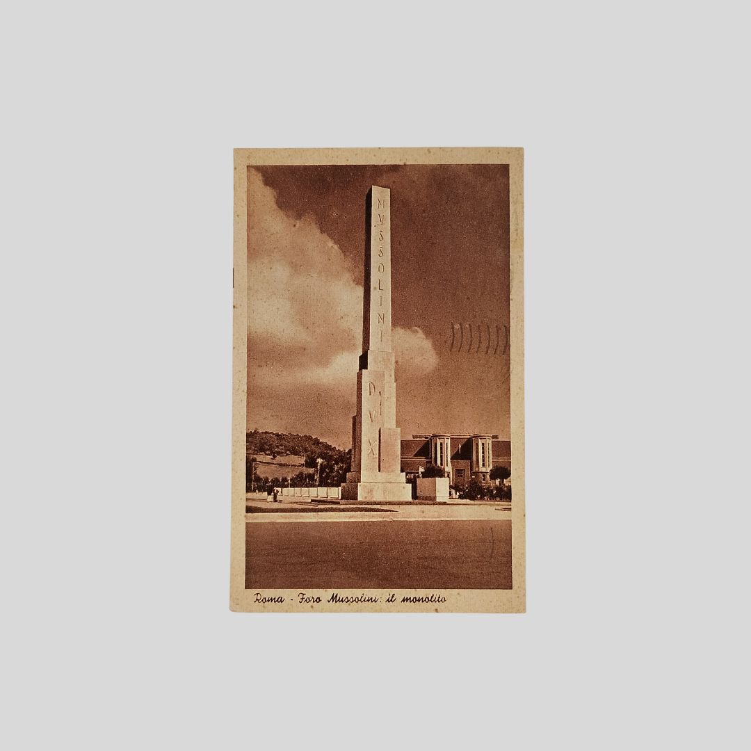 Roma. Foro Mussolini: il monolite.
