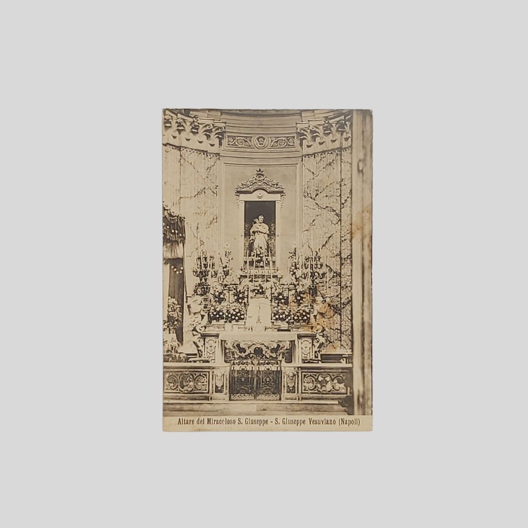 San Giuseppe Vesuviano – Napoli. Altare del Miracoloso S. Giuseppe.
