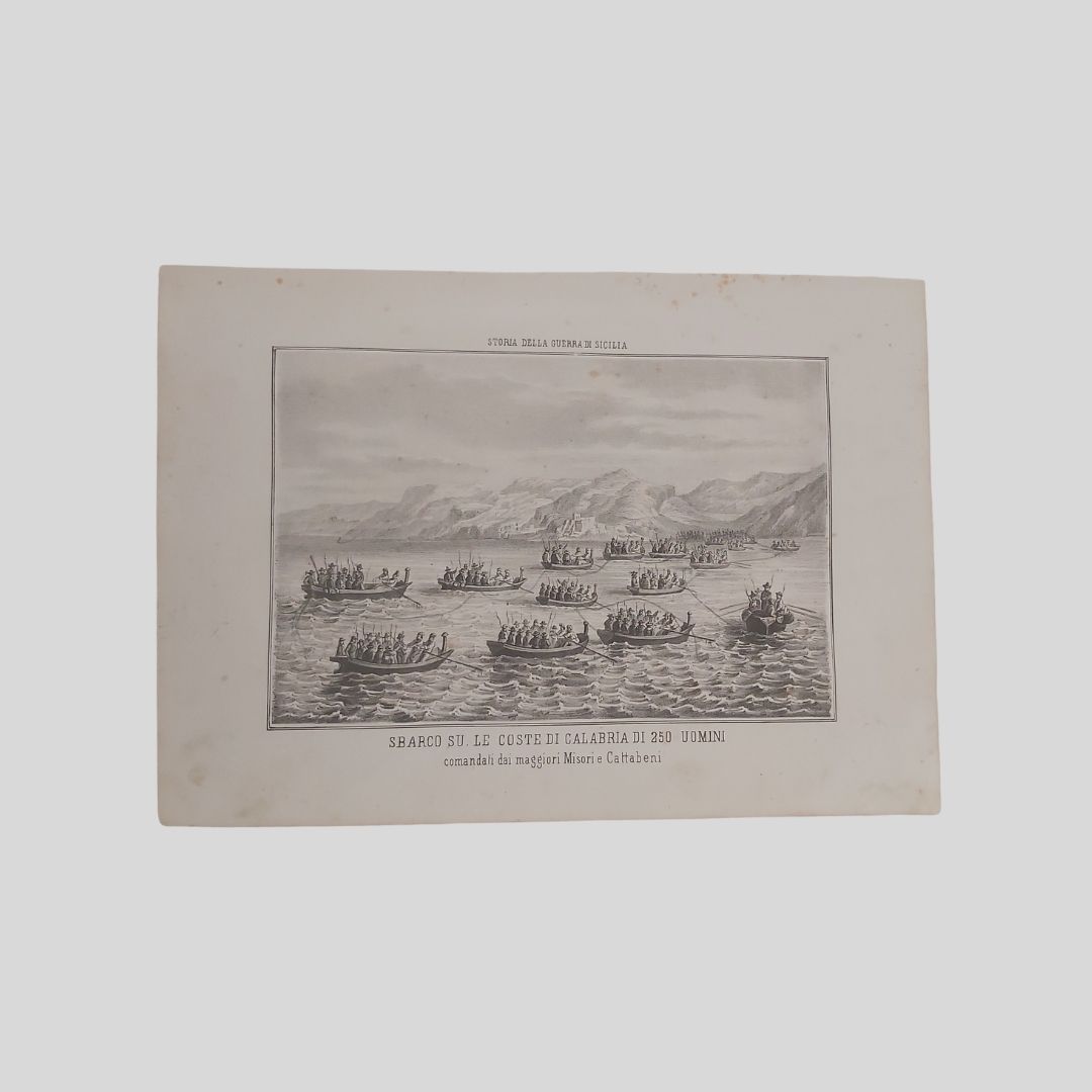 Sbarco sulle coste della Calabria di 250 uomini comandati dai …