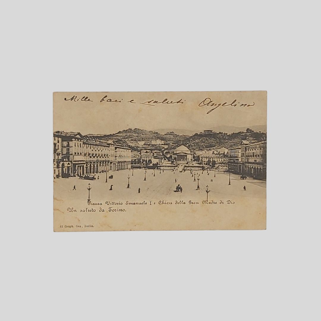 Torino. Piazza Vittorio Emanuele I e Chiesa della Gran Madre …