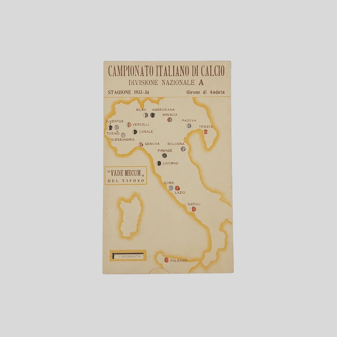 Vademecum del tifoso. Campionato Italiano di Calcio. Divisione Nazionale A. …