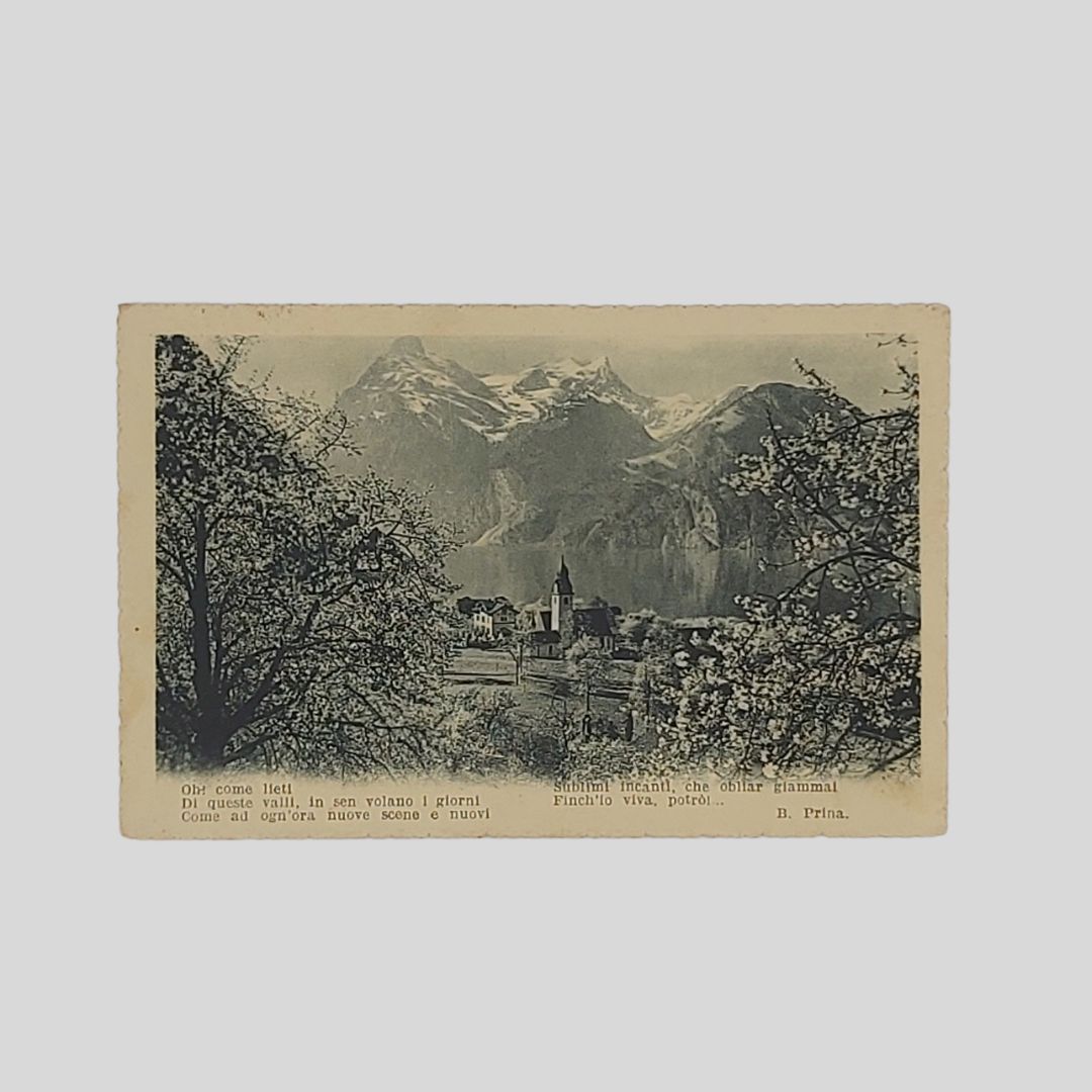 Versi con paesaggio montano.