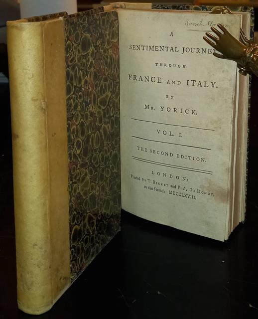 A SENTIMENTAL JOURNEY THROUGH FRANCE AND ITALY BY MR. YORICK. …