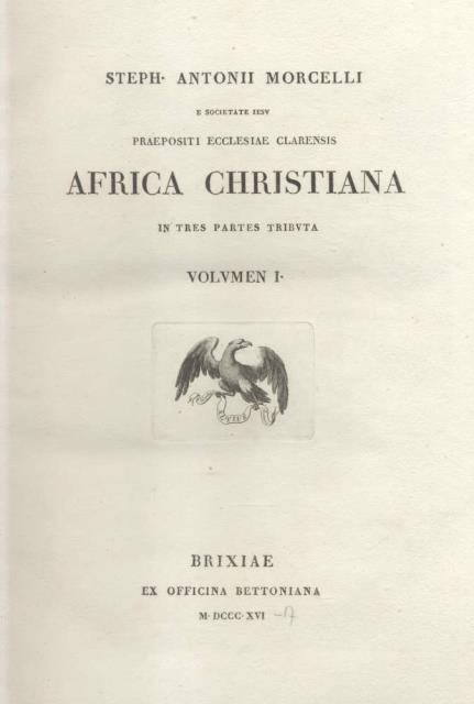 AFRICA CHRISTIANA IN TRES PARTES TRIBUTA. 1816-1817.
