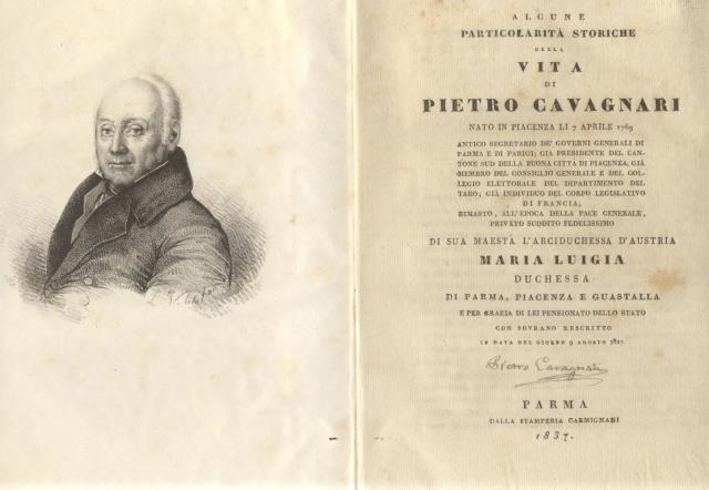 Alcune particolarità storiche della vita di Pietro Cavagnari, nato in …