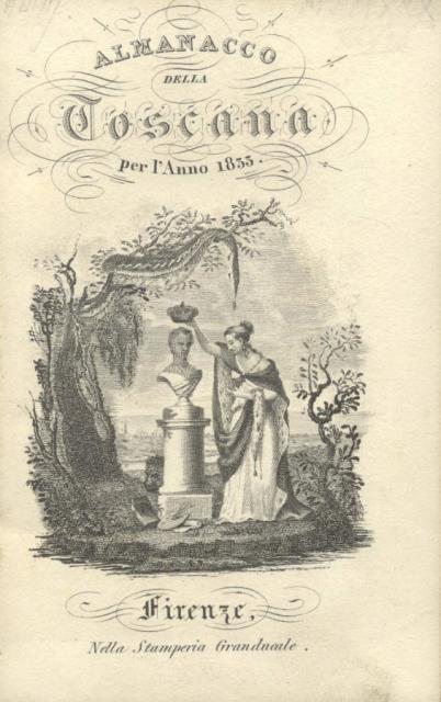 ALMANACCO DELLA TOSCANA PER L'ANNO 1833.