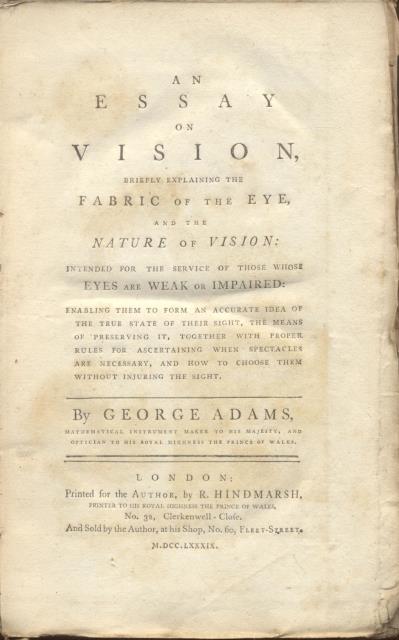 AN ESSAY ON VISION. Briefly explaining the Fabric of the …