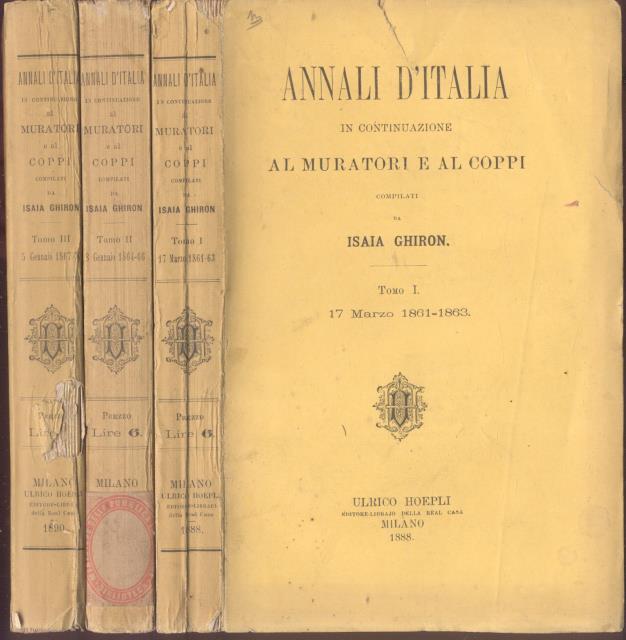 ANNALI D'ITALIA 1861-1870. In continuazione al Muratori e al Coppi. …