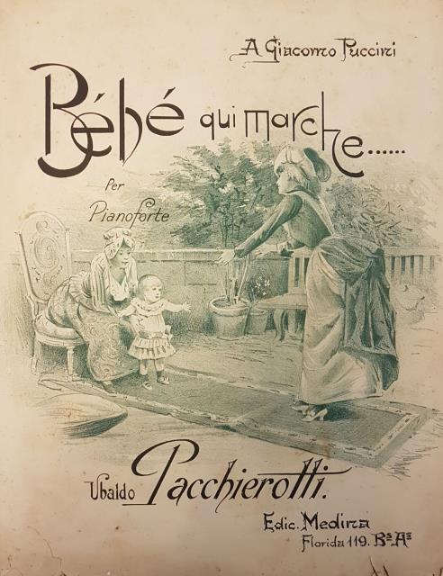 BEBE' QUI MARCHE. Per Pianoforte. 1920 circa.
