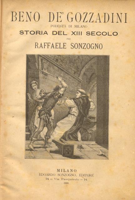 BENO DE' GOZZADINI PODESTA' DI MILANO. Storia del XII secolo.