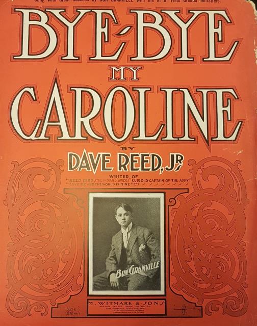 BYE BYE MY CAROLINE. Per Canto e Piano.