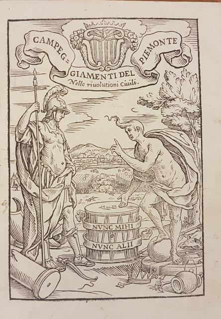 CAMPEGGIAMENTI OVERO ISTORIE DEL PIEMONTE. Descritte dal Conte D. Emanuel …