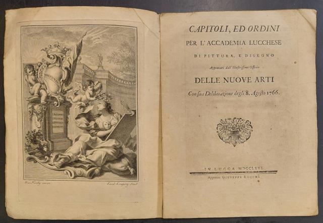 CAPITOLI ED ORDINI PER L'ACCADEMIA LUCCHESE DI PITTURA E DISEGNO. …
