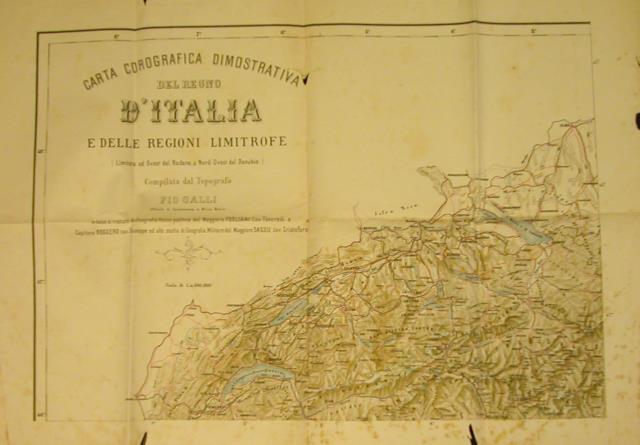 Carta corografica dimostrativa del Regno d'Italia e delle regioni limitrofe …