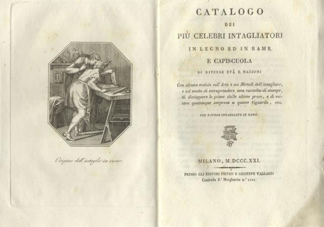 Catalogo dei piu celebri intagliatori in legno ed in rame …
