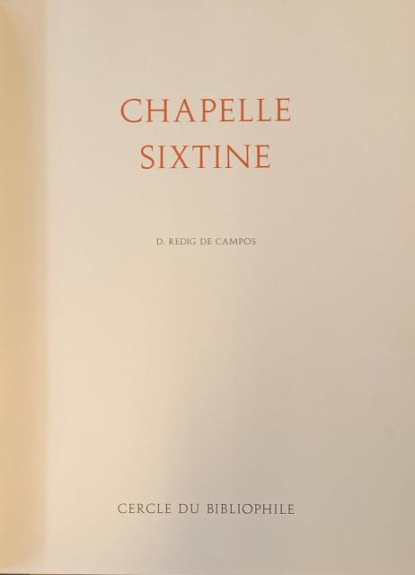 CHAPELLE SIXTINE.
