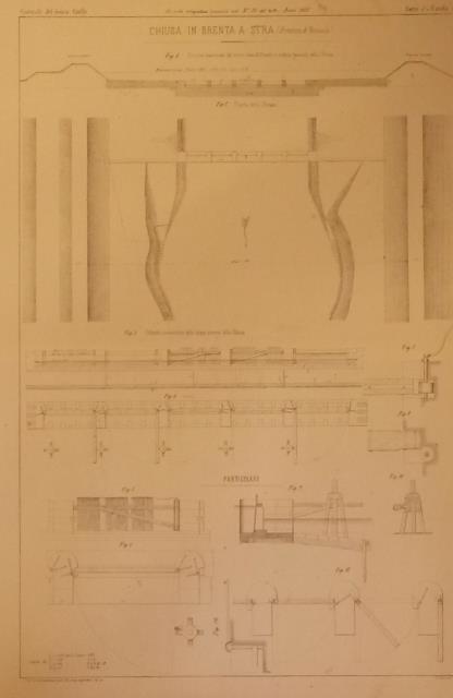 CHIUSA IN BRENTA A STRA (Provincia di Venezia). Tavola illustrativa …