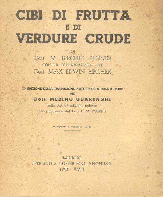 CIBI DI FRUTTA E DI VERDURE CRUDE.