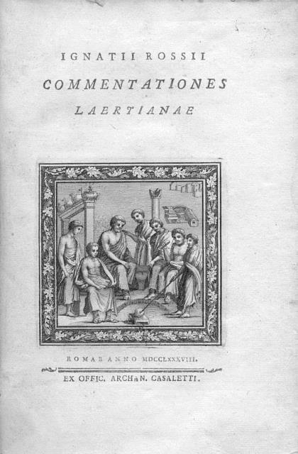 COMMENTATIONES LAERTIANAE.