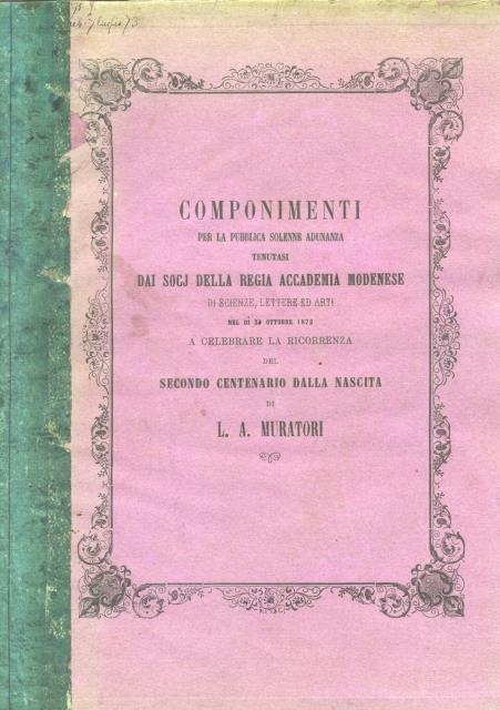 Componimenti per la pubblica solenne Adunanza tenutasi dai Socj della …