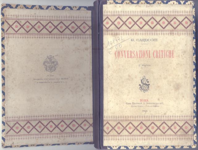 CONVERSAZIONI CRITICHE.