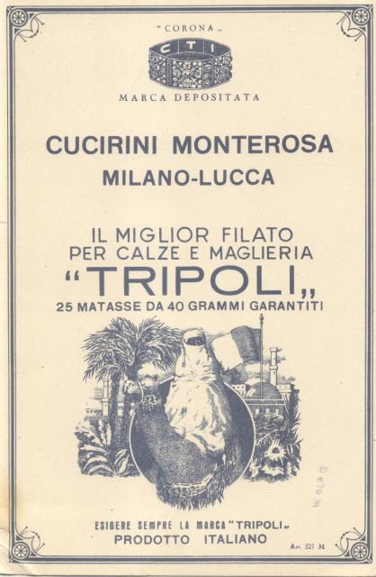 CUCIRINI MONTEROSA, MILANO - LUCCA. Il miglior filato per calze …