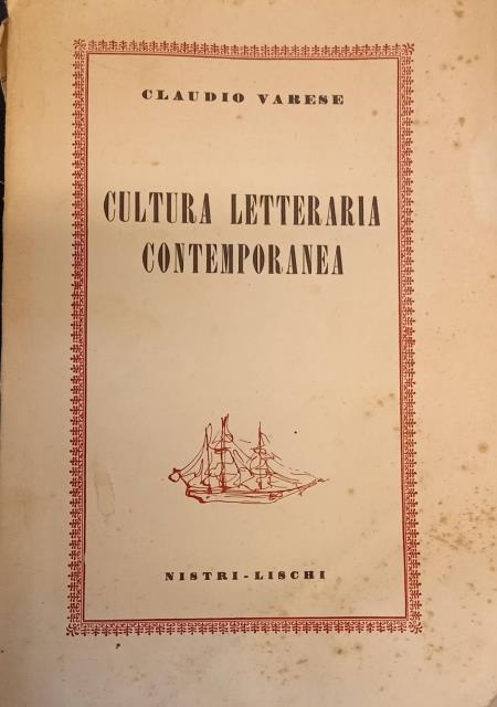 CULTURA LETTERARIA CONTEMPORANEA.