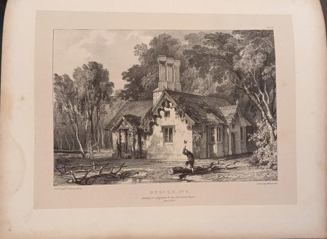 DESIGNS FOR LODGES AND PARK ENTRANCES.