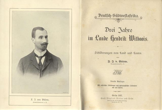 DEUTSCH - SÜDWESTAFRIKA. Drei Jahre im Lande Hendrik Witboois. Schilderungen …