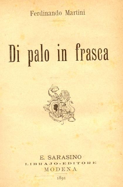DI PALO IN FRASCA.