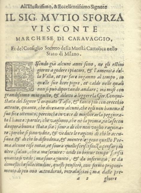 DICHIARATIONI ET AVERTIMENTI POETICI, ISTORICI, POLITICI, CAVALLERESCHI, & MORALI DEL …