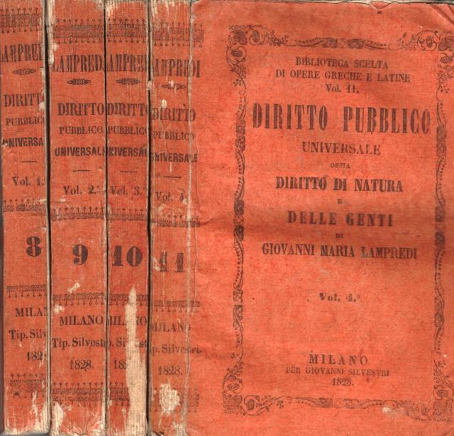 DIRITTO PUBBLICO UNIVERSALE o sia DIRITTO DI NATURA DELLE GENTI. …