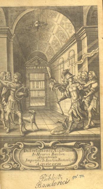 DISSERTATIONES ACADEMICAE IO. HENRICI BOECLERI.