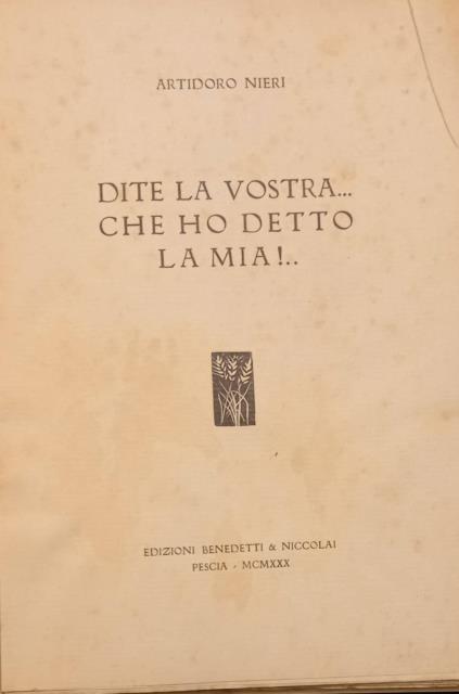 DITE LA VOSTRA.CHE HO DETTO LA MIA!.Trenta novelle a soggetto …