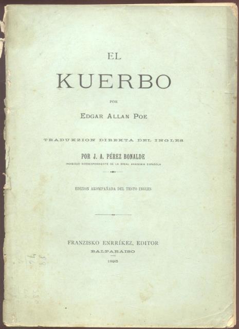 EL KUERBO ("The Raven"). Tradukzion direkta del ingles por J.A. …