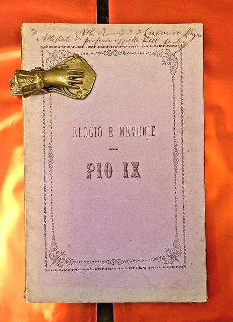 ELOGIO FUNEBRE DI PIO IX IL GRANDE. Nell'Oratorio dei SS. …