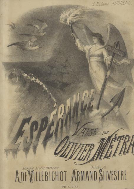 ESPÉRANCE. Valse chantée, arrangée pour la voix par A.De Villebichot, …
