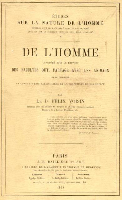 ÉTUDES SUR LA NATURE DE L'HOMME. Quelle sont ses facultès? …