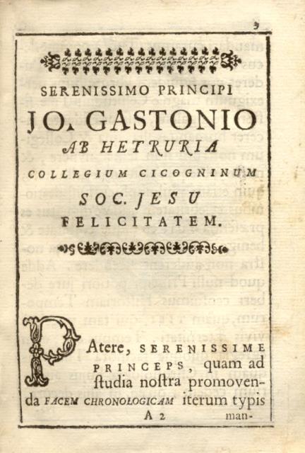 FAX CHRONOLOGICA AD OMNIGENAM HISTORIAM SACRA, POLITICA, BELLICA, FORTUITA, LITERAS, …