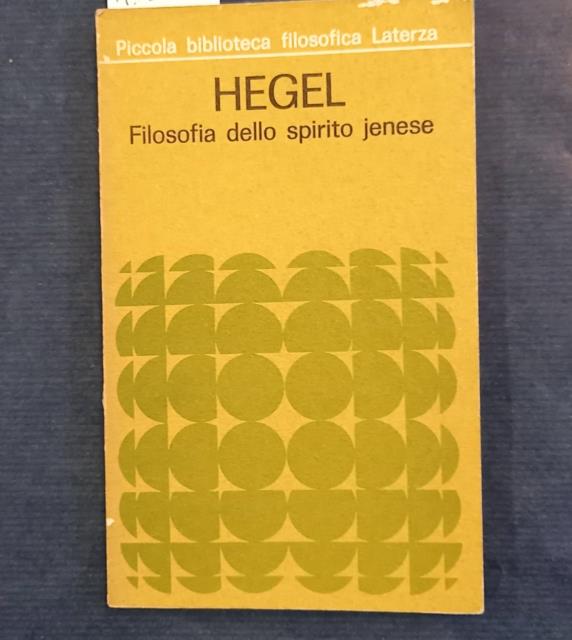 FILOSOFIA DELLO SPIRITO JENESE.
