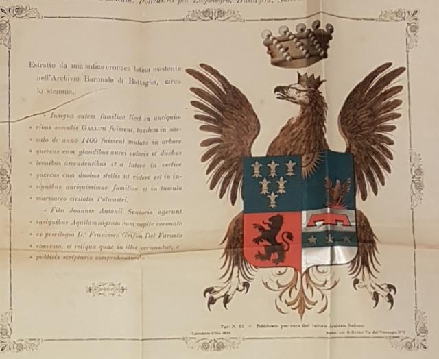 GENEALOGIA DELLA FAMIGLIA GALLOTTI. 1880 circa.